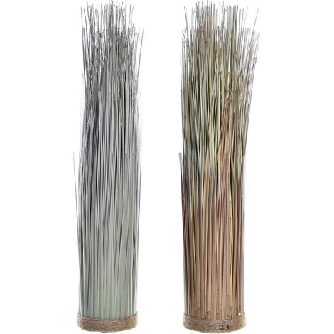 Plante décorative dkd home decor 25 x 25 x 68 cm brun polyéthylène vert (2 pièces) (1/3)