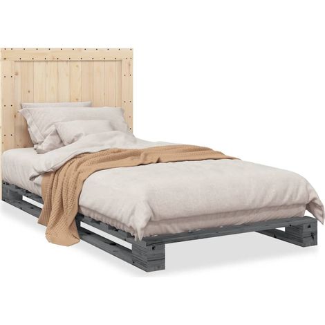 Maison Exclusive - Estructura de cama con cabecero madera de pino (1/5)