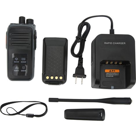 Radio Numérique Portable IP66 Étanche Talkie-Walkie 400-470MHz pour Extérieur, Prise US (1/5)
