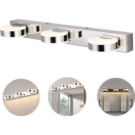 Applique murale de salle de bain, 9 W, lumière blanche (6 000 K), éclairage LED pour couloir, lampe de chevet, lustre de salon