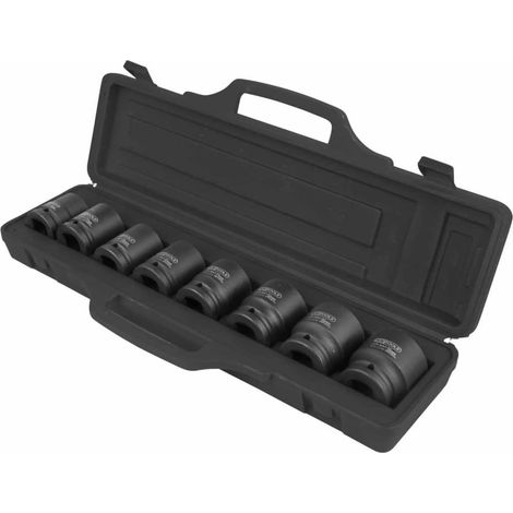KS  TOOLS  3/4"  Juego  de  vasos  de  impacto  hexagonales  8  pzs.  corto  24-38  mm  -  515.0210 (1/2)