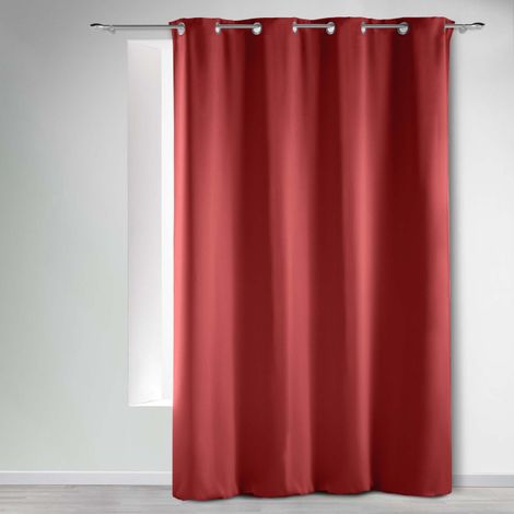 Rideau occultant à œillets 135 x 240 cm – Uni Grenade