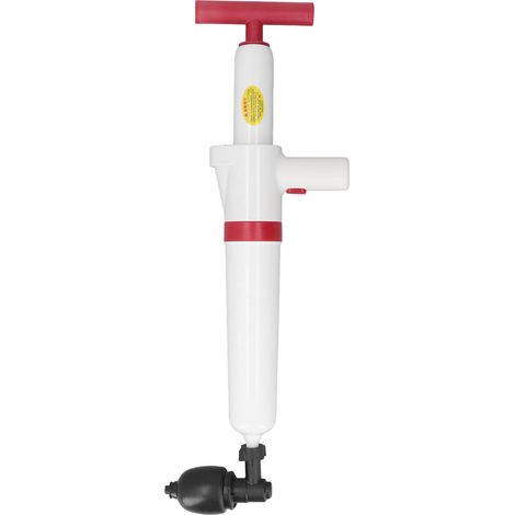 Déboucheur toilettes manuel puissant, équipement de débourrage pneumatique haute pression, nettoyeur d'évacuation efficace, outil de canalisation, 1 pièce, noir. (1/5)