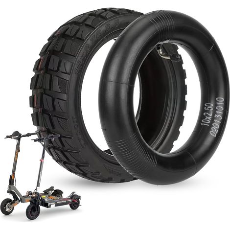 Pneumatico tubeless 10X2.75-6.5 per monopattini elettrici Urbanglide eCross Pro 2/Pro Boost, Kukirin G2 Master/Kukirin G3/Dualtron 3/Smartgyro Speedway/Rockway (1 pneumatico e 1 camera d'aria) (1/5)