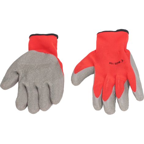 Produits de protection du travail : gants tricotés en latex et nylon résistants à l’usure et à la saleté, avec accessoires métalliques, en caoutchouc souple, résistants aux coupures et antidérapants. (1/5)