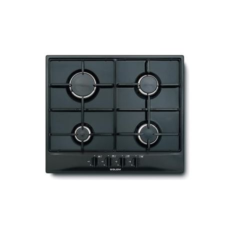 Glem Gas GT64BK. Colore del prodotto: Nero, Posizionamento dell'apparecchio: Da incasso, Dimensione della larghezza del piano cottura: 60 cm. Bruciatore piccolo: 1000 W, Bruciatore medio: 1750 W, B... (1/3)