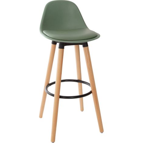 SGABELLO MAXON H92CM VERDE IN PP CON SEDUTA ECOPEL (1/2)
