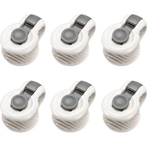 Attache-Duvet - Clips Anti-Dérapage Sans Aiguille en ABS - Pour Housses de Couette Lit Linge Maison Rideaux - Lot de 6 (1/5)