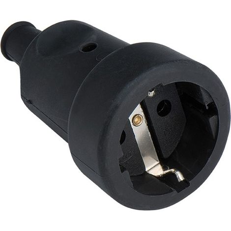 Base Famatel 241 TT Goma negro IP44 16A-250V (1/6)