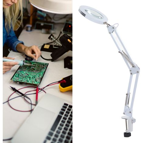 Lampe auxiliaire de soudage à pince pliable à bras long LED, lampe de protection oculaire, lampe de lecture USB à pince (1/5)