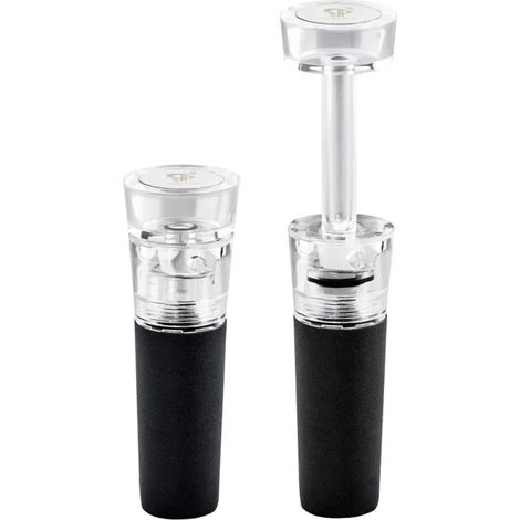 Tapon de vino, tapón de botella de vino - Vacustopp, con bomba de vacío integrada