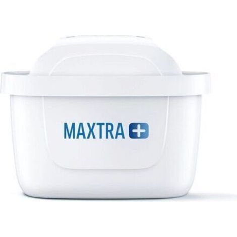 BRITA MAXTRA + Pack 6 cartouches filtrantes à eau, compatibles avec les carafes filtrantes BRITA qui réduisent le calcaire, le chlore et autres substances, Blanc (1/5)