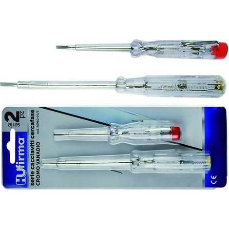 Cacciaviti Cercafase Hu-Firma 100-250V 140/190 mm 2 Pezzi