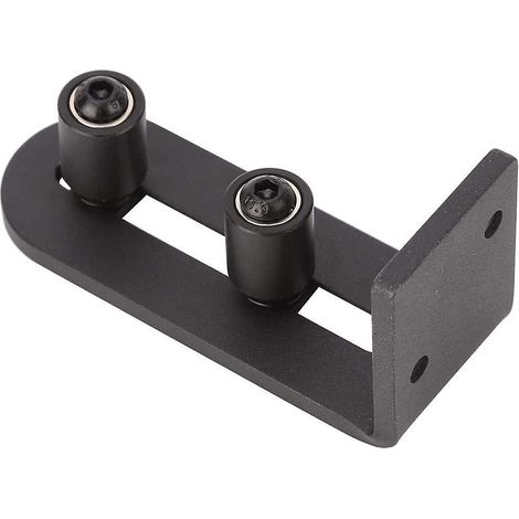 2023 - Guide de plancher coulissant réglable en acier au carbone pour porte de grange (double roulement à rouleaux n° 2) (1/5)