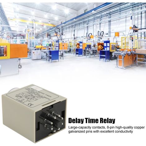 Relais temporisé multifonction miniature AH3 NA AC220V 50/60Hz réglable modes A et B plage de temporisation différée (1/5)