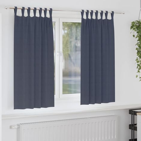 Verdunkelungs-Vorhänge mit Ringen 2 pcs Anthrazit 175 x 140 cm (1/5)