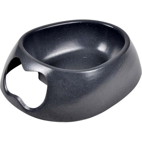 Gamelle pour Chien & Chat "Bambou" 16cm Anthracite (1/3)