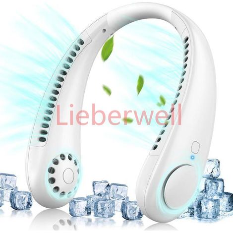 Ventilateur de cou portable , LA RURALE , 360° sans lame , 3 vitesses , USB rechargeable , Silencieux 25 dB (1/5)