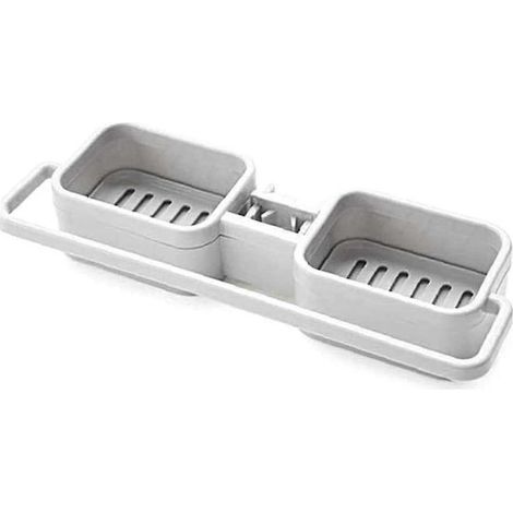 Porte-éponge pour robinet de cuisine, porte-savon, étagère de rangement pour éponges, étagère pour robinet d'évacuation. (1/5)