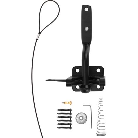 Loquet de clôture Aramox en acier au carbone verrou sécurité brossé 11 (1/5)