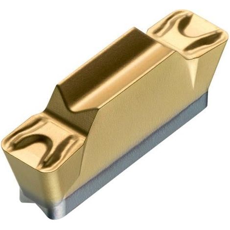 Drehwendeschneidplatte ISO LCMF 041608-F:T8330 Tiefe 3mm PVD beschichtet Gold (1/2)