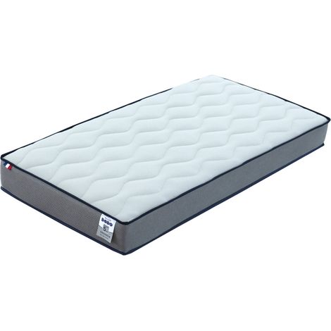 Matelas bébé ergonomique et ultra respirant Blanc 60x120x12 cm (1/4)