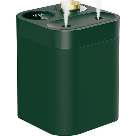 Green Mini Portable Battery Air Humidifier, 28dB Quiet, Dual Spray Nozzle, 5 Spray Modes with Power Indicator & Auto Shut-Off