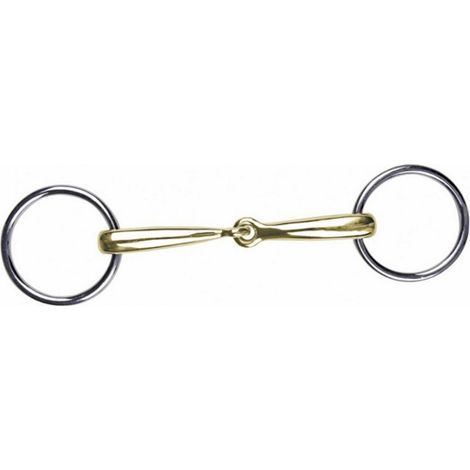 14,5 cm: Morso a leva 14 mm in acciaio inox con anelli da 55 mm