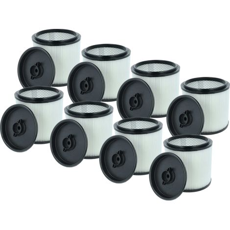 vhbw 8x Faltenfilter Ersatz für EINHELL Accessory 2351126 für Nass- & Trockensauger - Patronenfilter Schwarz Weiß (1/4)