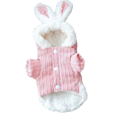 Dog Hoodie Dog Clothes Warm and Comfortable Dog Coat Puppy Bunny Costume Hoodie (1/3)