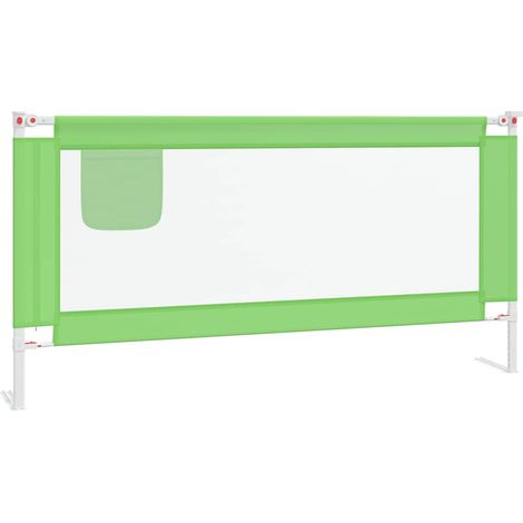 Maison Exclusive - Kleinkind-Bettschutzgitter Grün 180x25 cm Stof