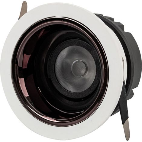 Focos empotrables de techo de aluminio antideslumbrantes de 7 W con ángulo ajustable y panel ultrabrillante. (1/4)