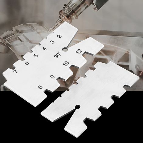 1 jauge de filetage en acier inoxydable, outil de contrôle de filetage à 30 degrés (1/5)