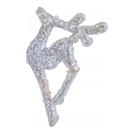 Colgante de reno de acrílico de 13,5 × 13,5 × 0,3 cm (1/5)