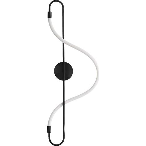 APPLIQUE da PARETE APP857-W LUNGO NERO LED 1-PUNTI LUCE 30X15X78CM