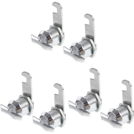 Uonlytech Lot de 6 verrous de sécurité sans clé pour meubles et vitrin (1/5)