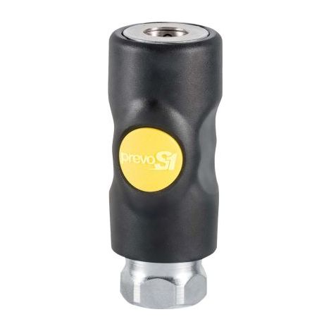 Raccord rapide de sécurité PREVOST, Filetage vers Femelle G 1/4 Femelle 1/4pouces ARO 210 en Corps Composite ( Prix pour 1 )