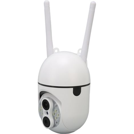 Caméra de sécurité extérieure à double objectif 1080p HD avec rotation PTZ, suivi de mouvement, partage multi-utilisateurs et audio bidirectionnel. (1/5)
