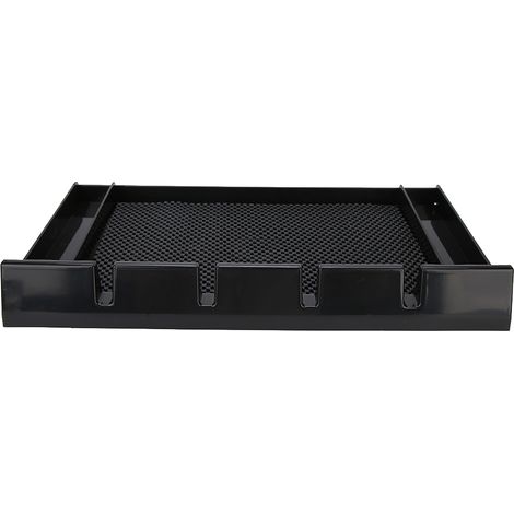 Coffret de rangement pour tondeuse à cheveux électrique, support de ciseaux et peignes, tapis antidérapant pour outils de coiffure (1/5)