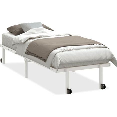 Maison Exclusive - Giroletto senza Materasso Pieghevole Bianco 75x190 cm Acciaio (1/5)