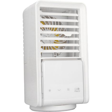 Mini climatiseur portable, rafraîchisseur d'air extérieur, ventilateur rechargeable USB, tête oscillante gauche/droite (1/5)