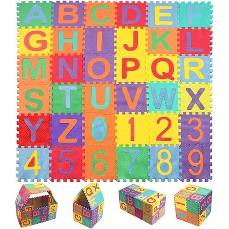 36 Piece Puzzle Mat 9 x 9 cm Foam Tile (1/5)