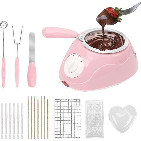 Ensemble à fondue, mini-fondoir à chocolat électrique, fontaine à fondue au chocolat, chauffe-plats pour fondue au chocolat (1/5)