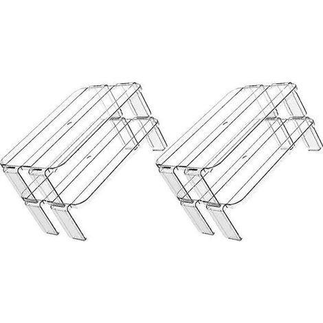 Étagère de rangement pour réfrigérateur, support de rangement pour ustensiles de cuisine (2 pièces) (1/5)