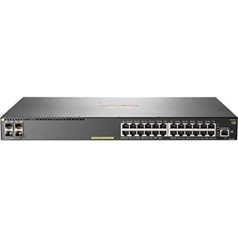 Hewlett Packard Enterprise Aruba 2930F 24G PoE+ 4SFP+ - Netzwerk Switch, Grau