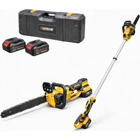 Motosega Elettrica Elettrosega Allungabile 2 Batterie Lama da 12”  Tagli Legna