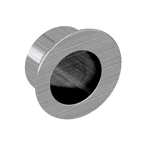 Fingerhülse für Schiebetüren, rund, Durchmesser 29 mm, Nickel gebürstet, für Durchgangstüren, Zimmertüren (1/5)