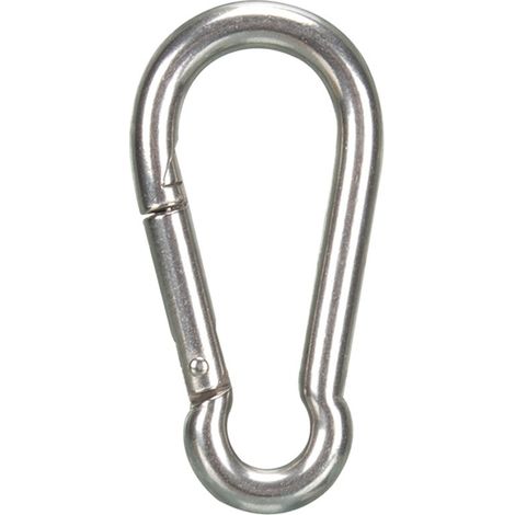 Perel Moschettone, acciaio inossidabile, diametro 8 mm, altezza 80 mm, larghezza 40 mm