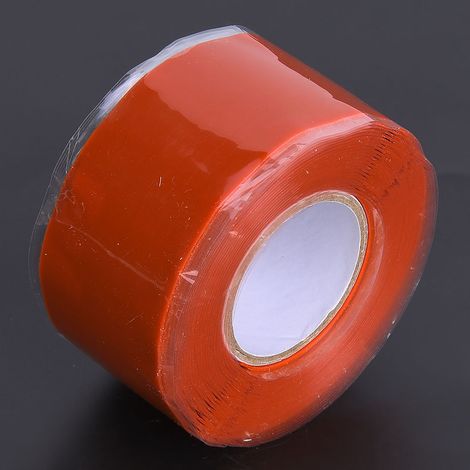 Wasserdichtes Klebeband mit starker Haftung für PVC- und PPR-Rohrreparaturen, Weiß/Rot (1/5)