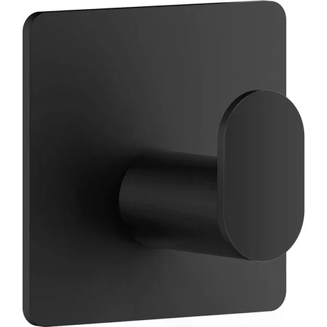 Smedbo CUBE Haken. Schwarz. Selbstklebend. 48 x 48 mm. BB455 (1/3)